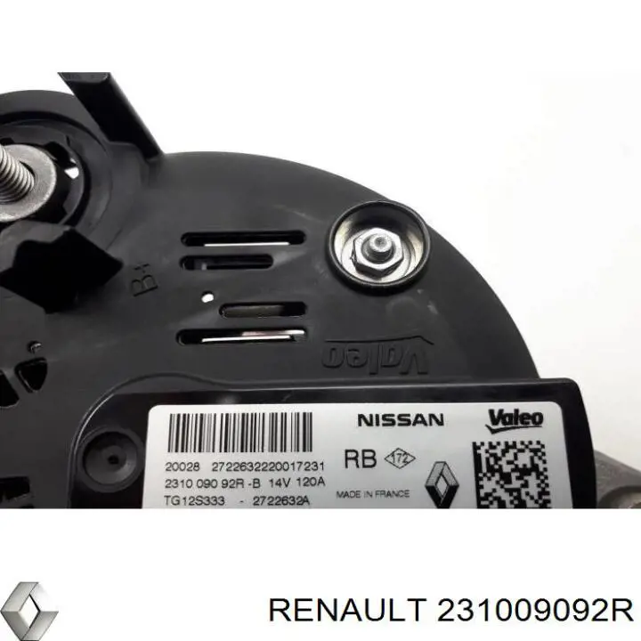 231009092R Renault (RVI) Авто генератор