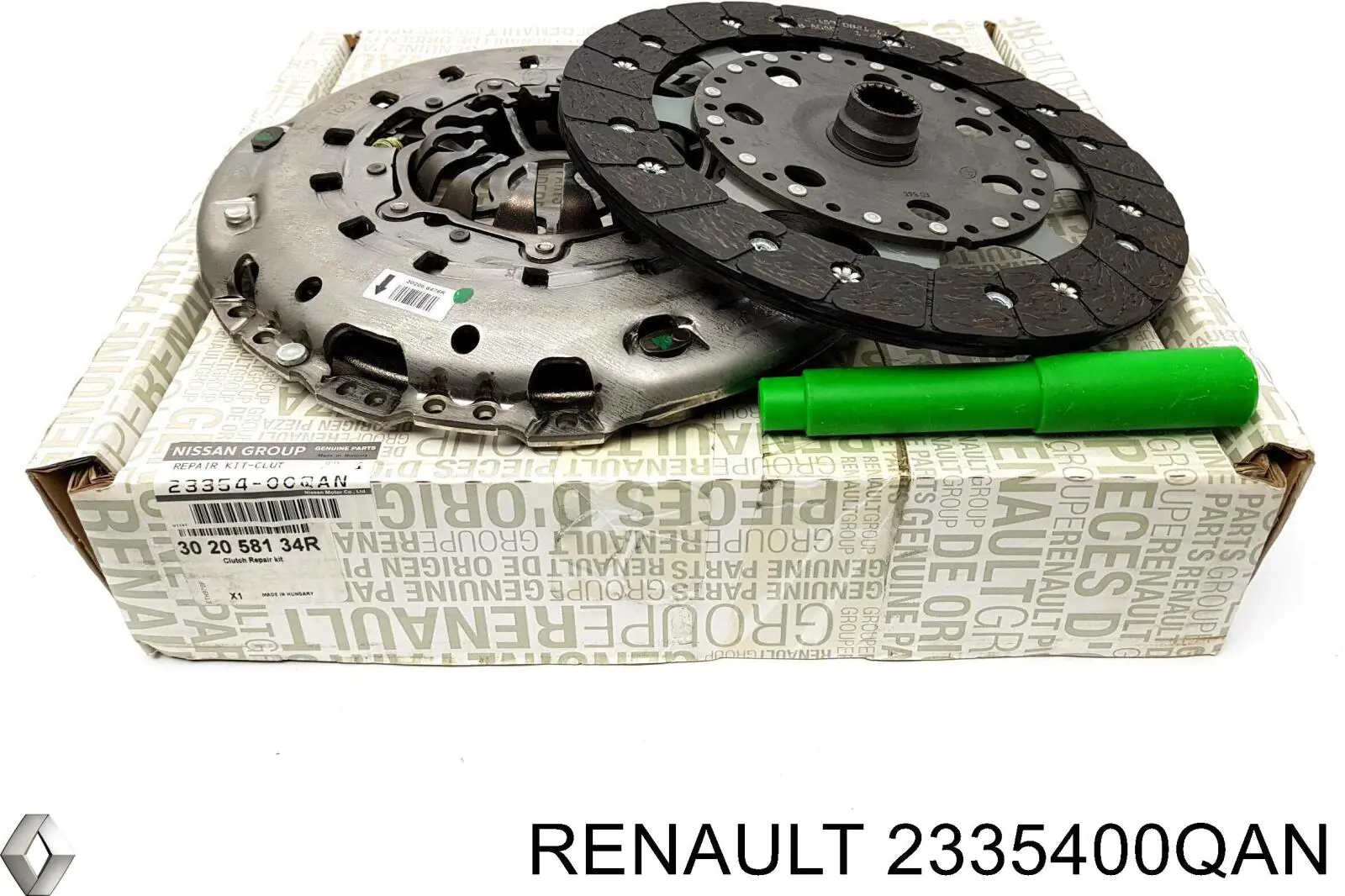 Купити 2335400QAN Renault (RVI) Комплект зчеплення (диск, корзина, підшипник)