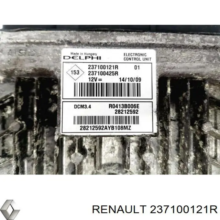 Електронний блок керування двигуном 237100121R Renault (RVI)