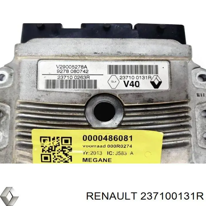Електронний блок керування двигуном 237100131R Renault (RVI)