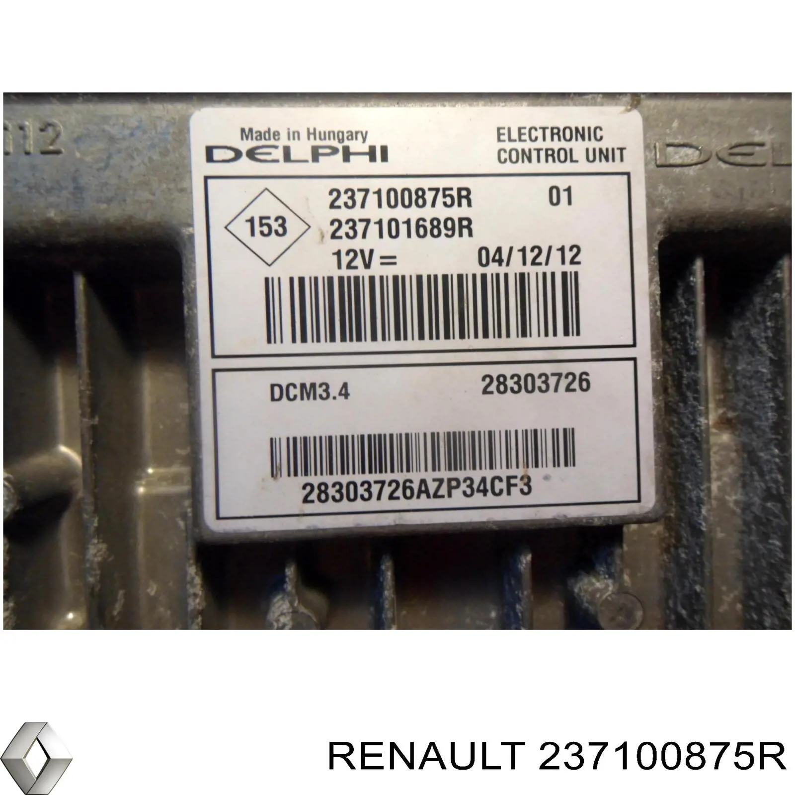 Блок двигуна Renault (RVI) 237100875R