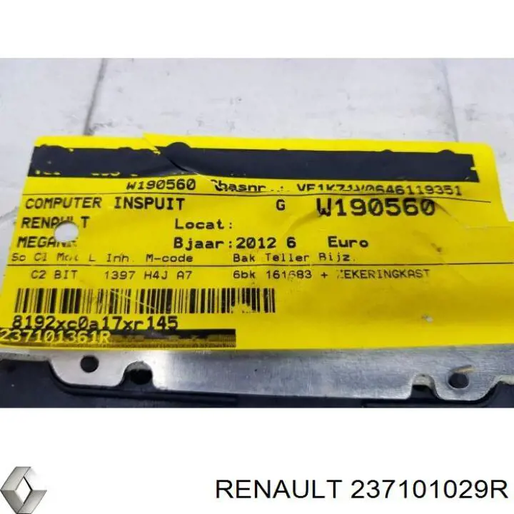 ЕБУ Renault (RVI) 237101029R ціна, від 71.31 USD
