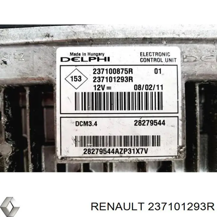 Купити 237101293R Renault (RVI) Модуль управління двигуном