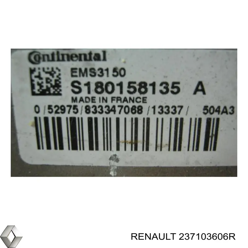 Електронний блок керування двигуном 237103606R Renault (RVI)