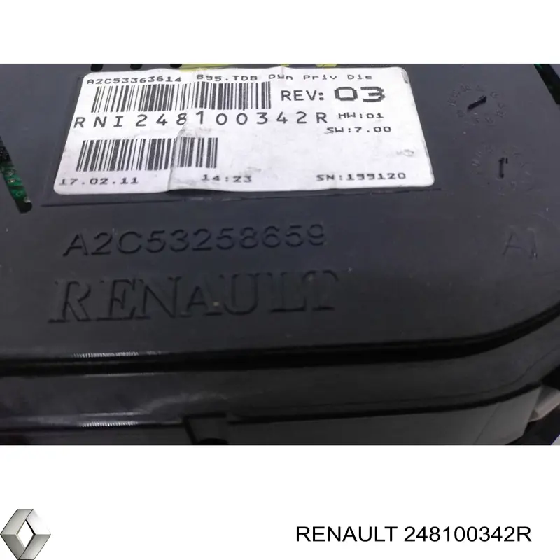 Прилади управління Renault (RVI) 248100342R ціна, від 30.05 USD
