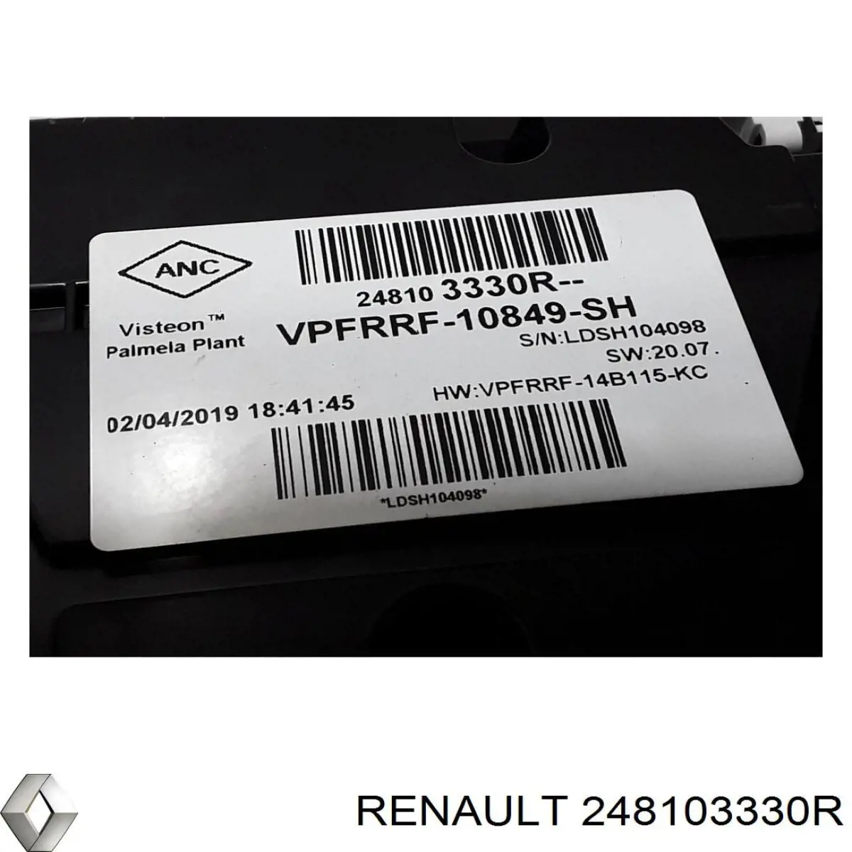 248103330R Renault (RVI) Щиток приладів додатковий