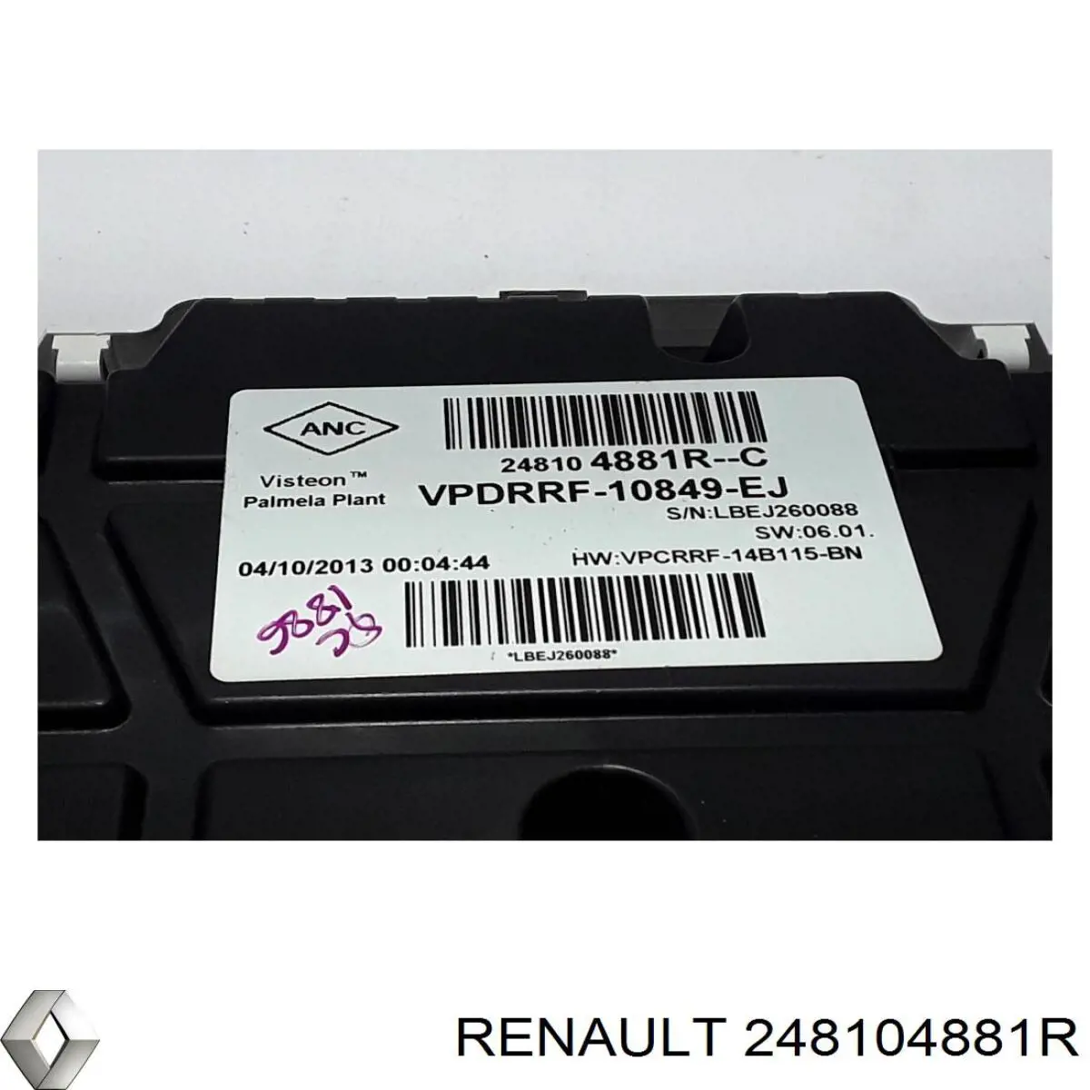 248104881R Renault (RVI) Щиток приладів додатковий