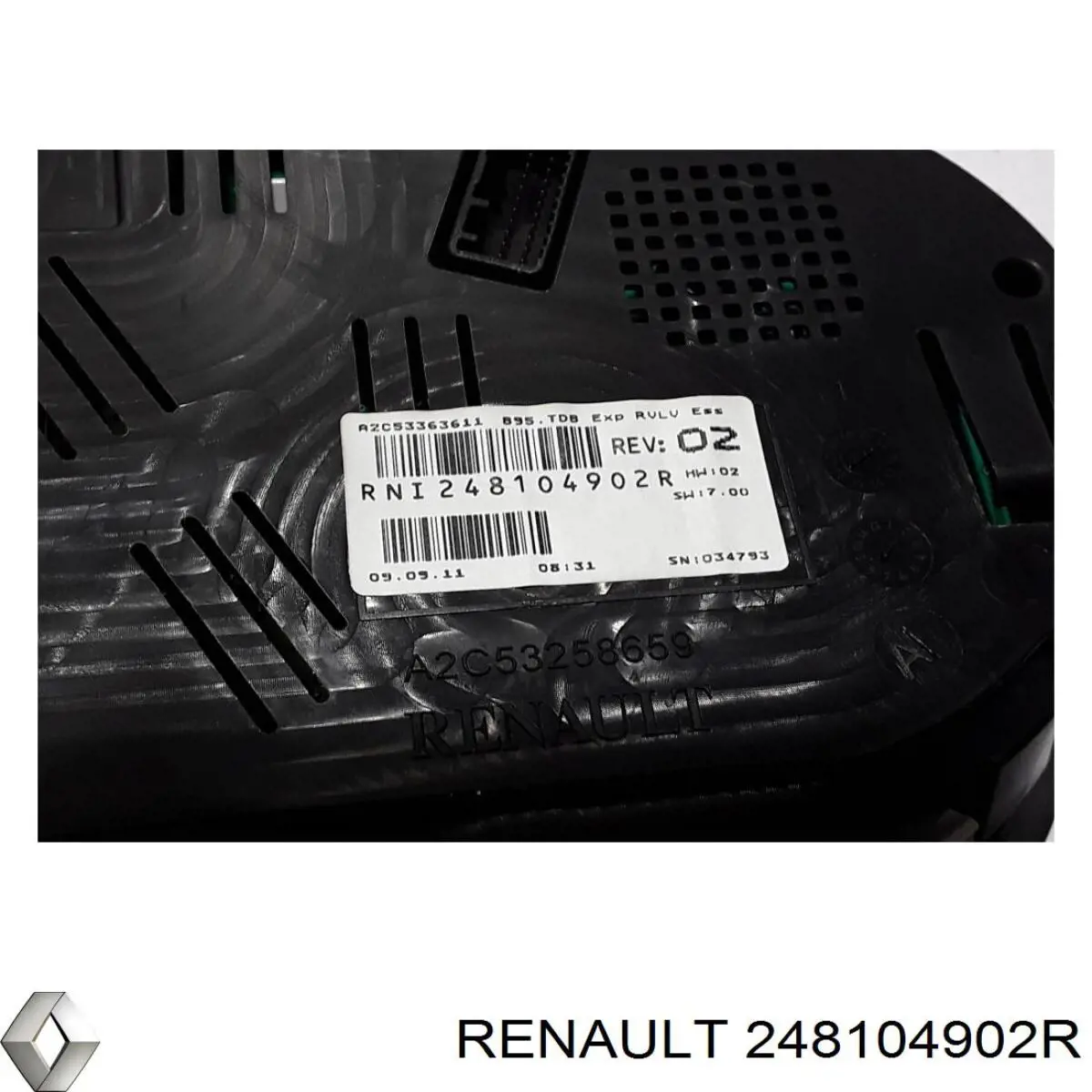 Спідометр Renault (RVI) 248104902R ціна, від 51.86 USD