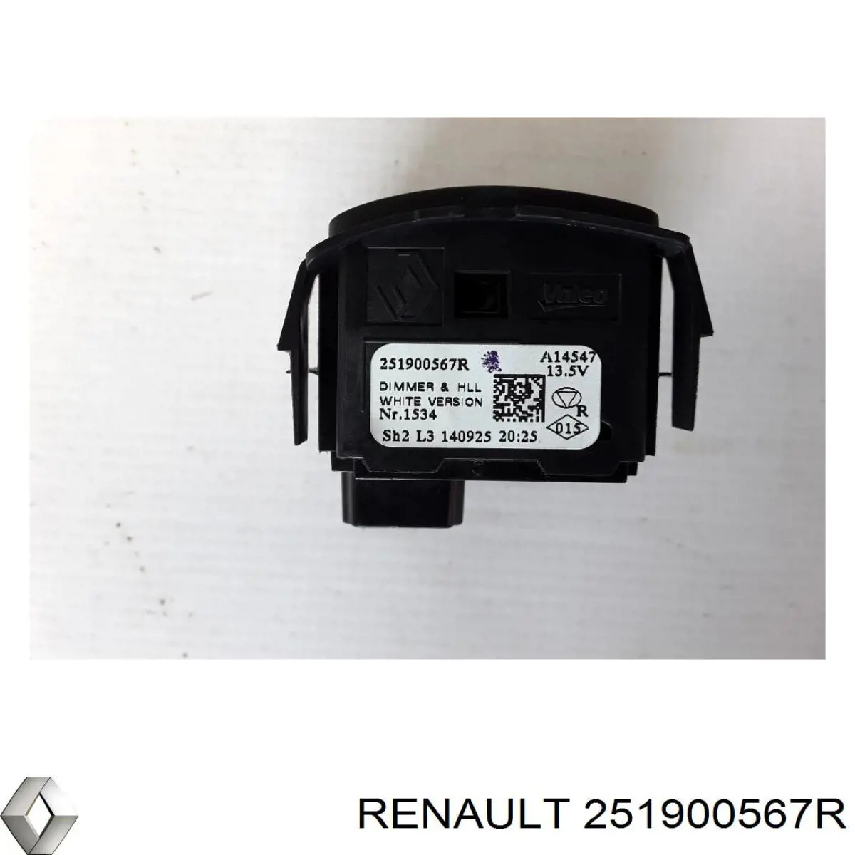 Купити 251900567R Renault (RVI) Кнопка коректора фар