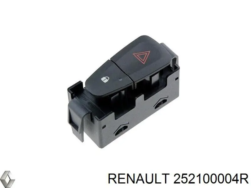 Кнопка включення аварійної сигналізації Renault (RVI) 252100004R ціна, від 9.26 USD