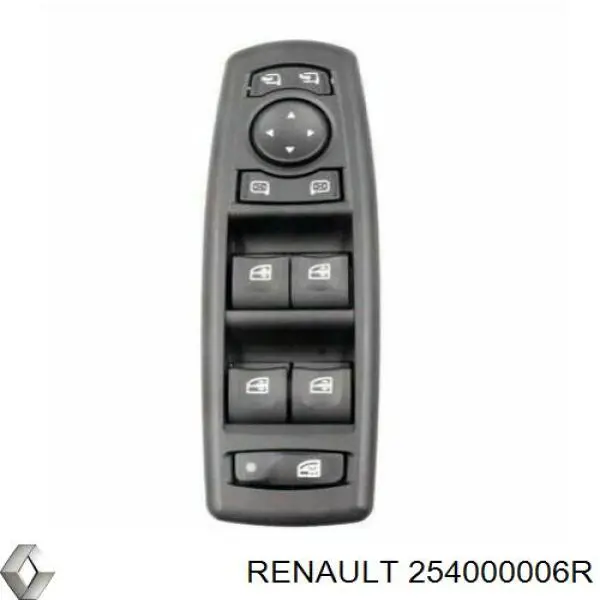 Кнопковий блок керування склопідіймачами передній лівий Renault (RVI) 254000006R ціна, від 30.52 USD