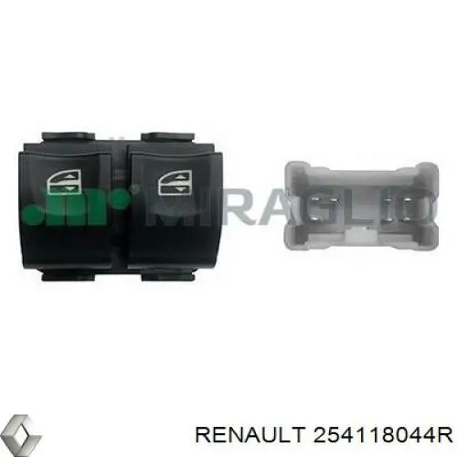 Купити 254118044R Renault (RVI) Кнопковий блок керування склопідіймачами передній лівий