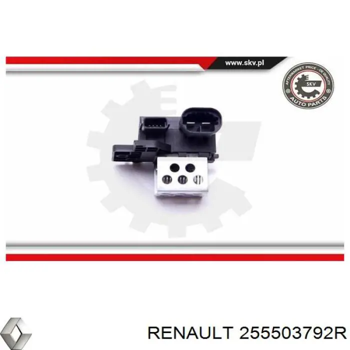 Регулятор оборотів вентилятора, блок управління Renault (RVI) 255503792R ціна, від 26.35 USD