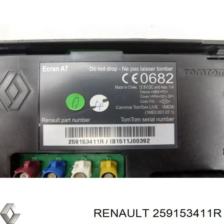 Купити 259153411R Renault (RVI) Дисплей багатофункціональний