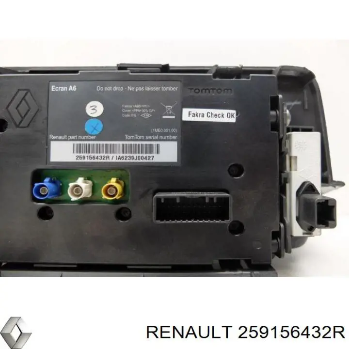 Дисплей багатофункціональний 259151852R Renault (RVI)