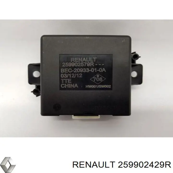 Модуль керування (ЕБУ) парктроніком Renault (RVI) 259902579R ціна, від 42.28 USD