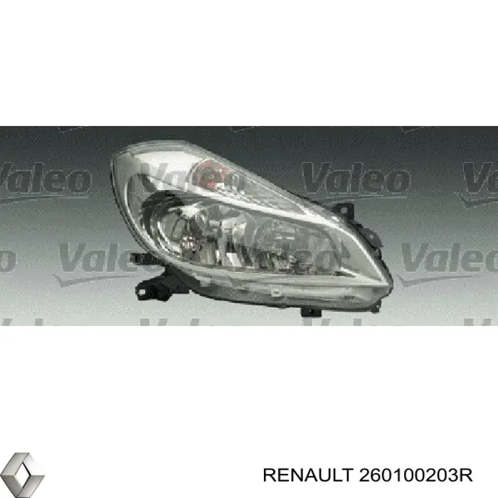 Фара права 260100203R Renault (RVI)