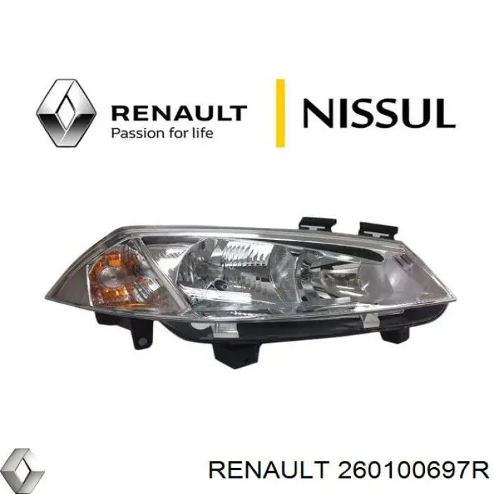 Фара правая Renault (RVI) 260100697R ціна, від 87.51 USD