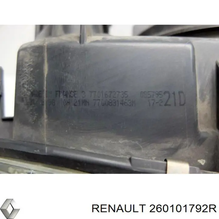 Купити 260101792R Renault (RVI) Права блок фара