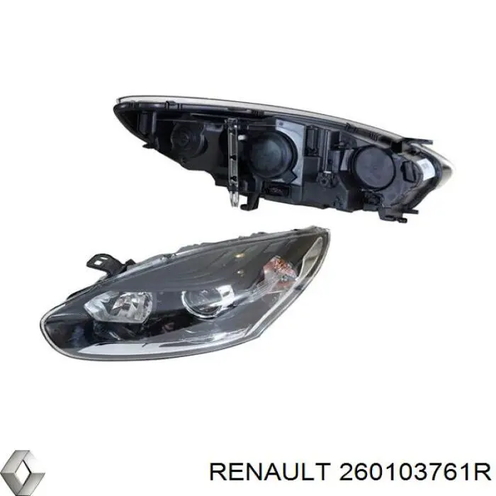 Фара передня права Renault (RVI) 260103761R ціна, від 282.43 USD