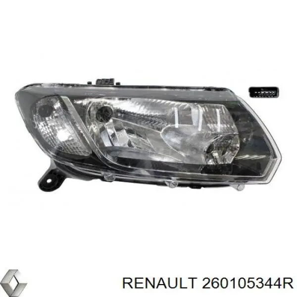 Фара правая Renault (RVI) 260105344R ціна, від 90.27 USD