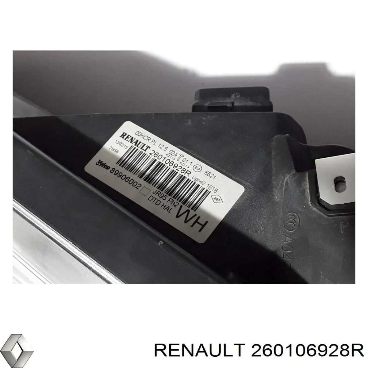 Фара права 260106928R Renault (RVI)