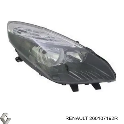 Фара права 260107192R Renault (RVI)