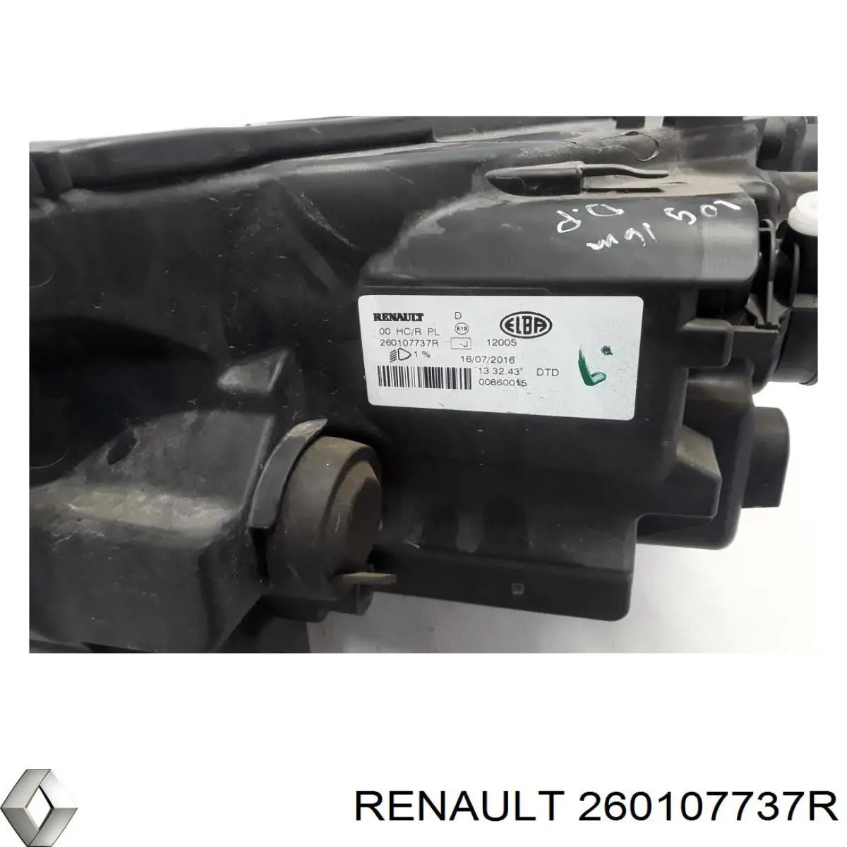 Фара правая Renault (RVI) 260107737R ціна, від 16.91 USD
