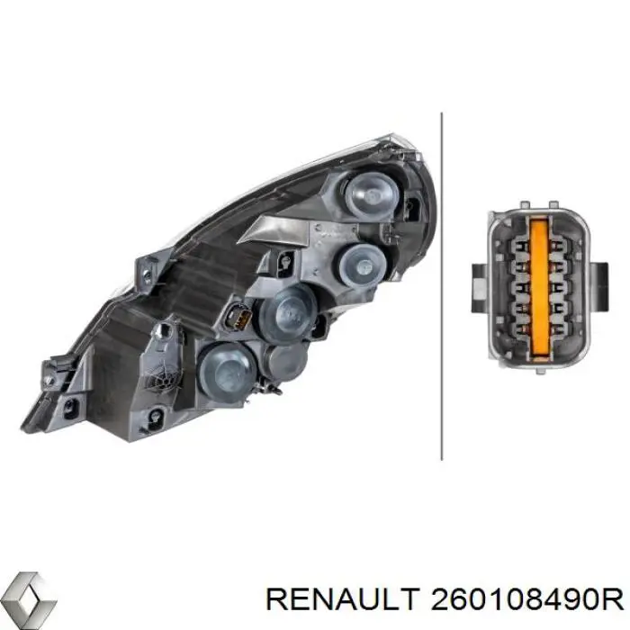 Фара правая Renault (RVI) 260108490R ціна, від 213.45 USD