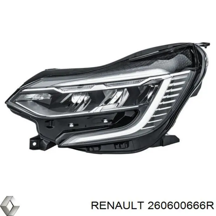 Фара ліва 260600666R Renault (RVI)