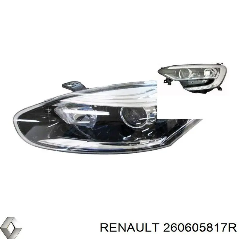 Фара Renault (RVI) 260605817R ціна, від 192.65 USD