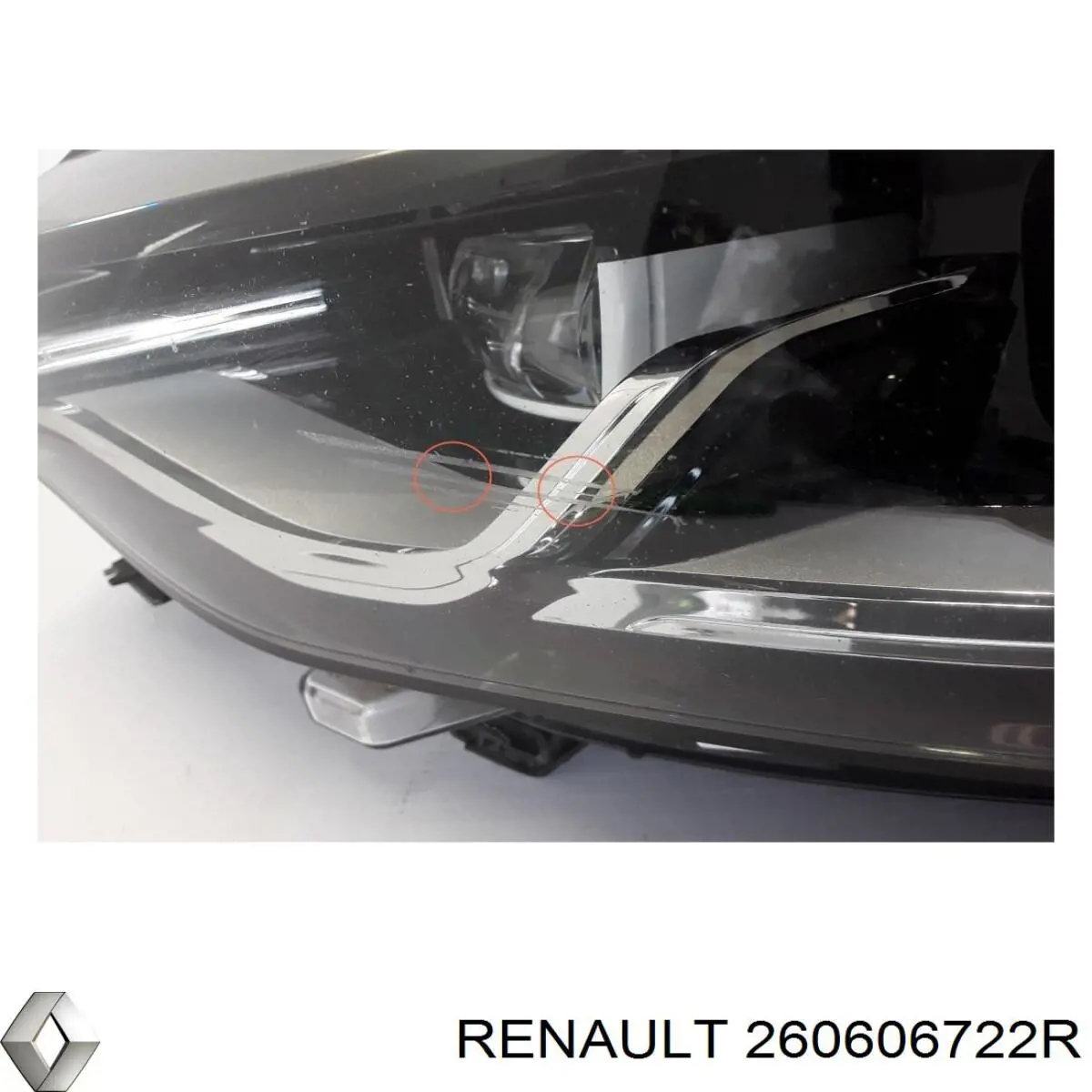Фари Renault (RVI) 260606722R ціна, від 190.04 USD