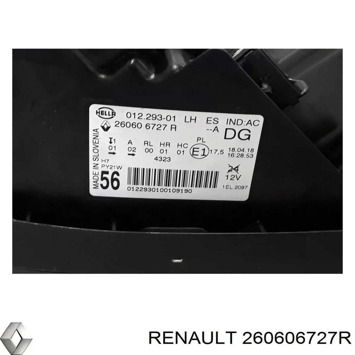 Купити 260606727R Renault (RVI) Основна фара в зборі ліва