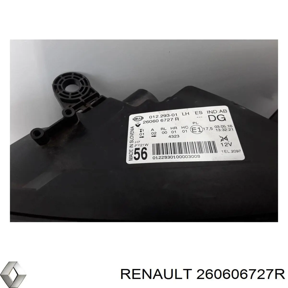 Фари Renault (RVI) 260606727R ціна, від 565.00 USD