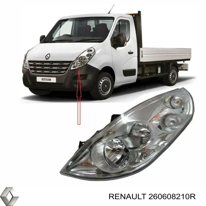 Купити 260608210R Renault (RVI) Основна фара в зборі ліва
