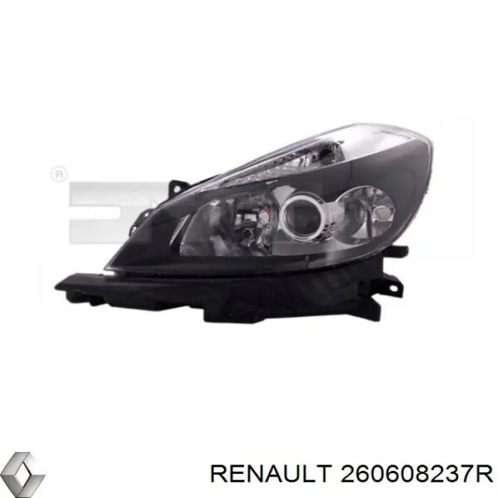 Фари Renault (RVI) 260608237R ціна, від 147.60 USD