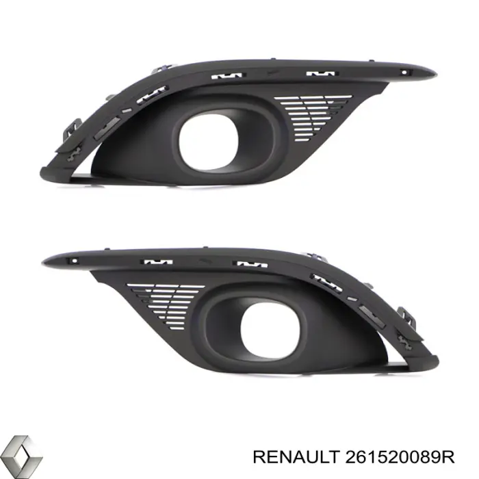 Решітка переднього бампера, права Renault (RVI) 261520089R ціна, від 31.40 USD