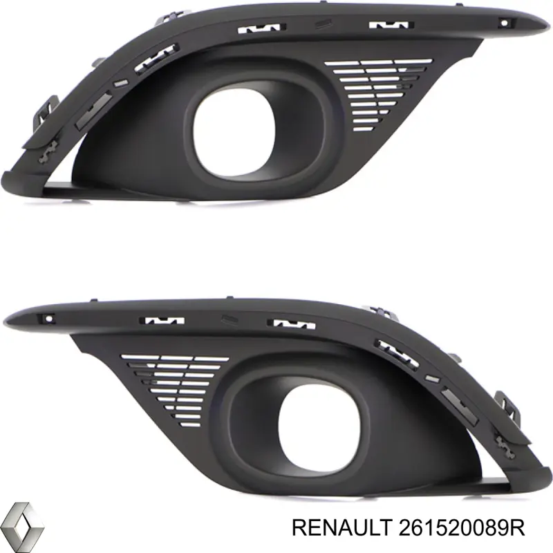 261520089R Renault (RVI) Решітка переднього бампера, права