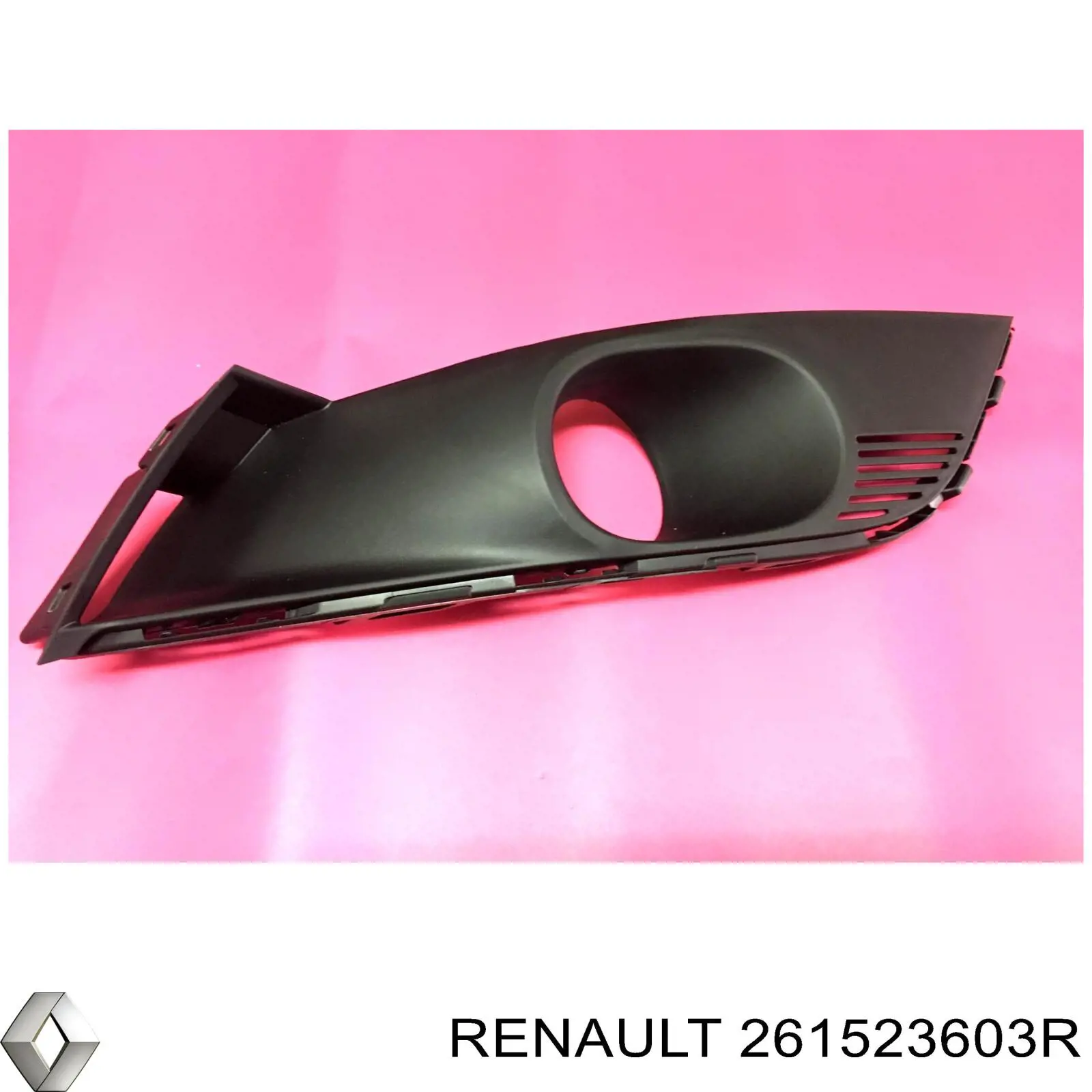 Заглушка / решітка протитуманних фар бампера переднього Renault (RVI) 261523603R ціна, від 72.23 USD