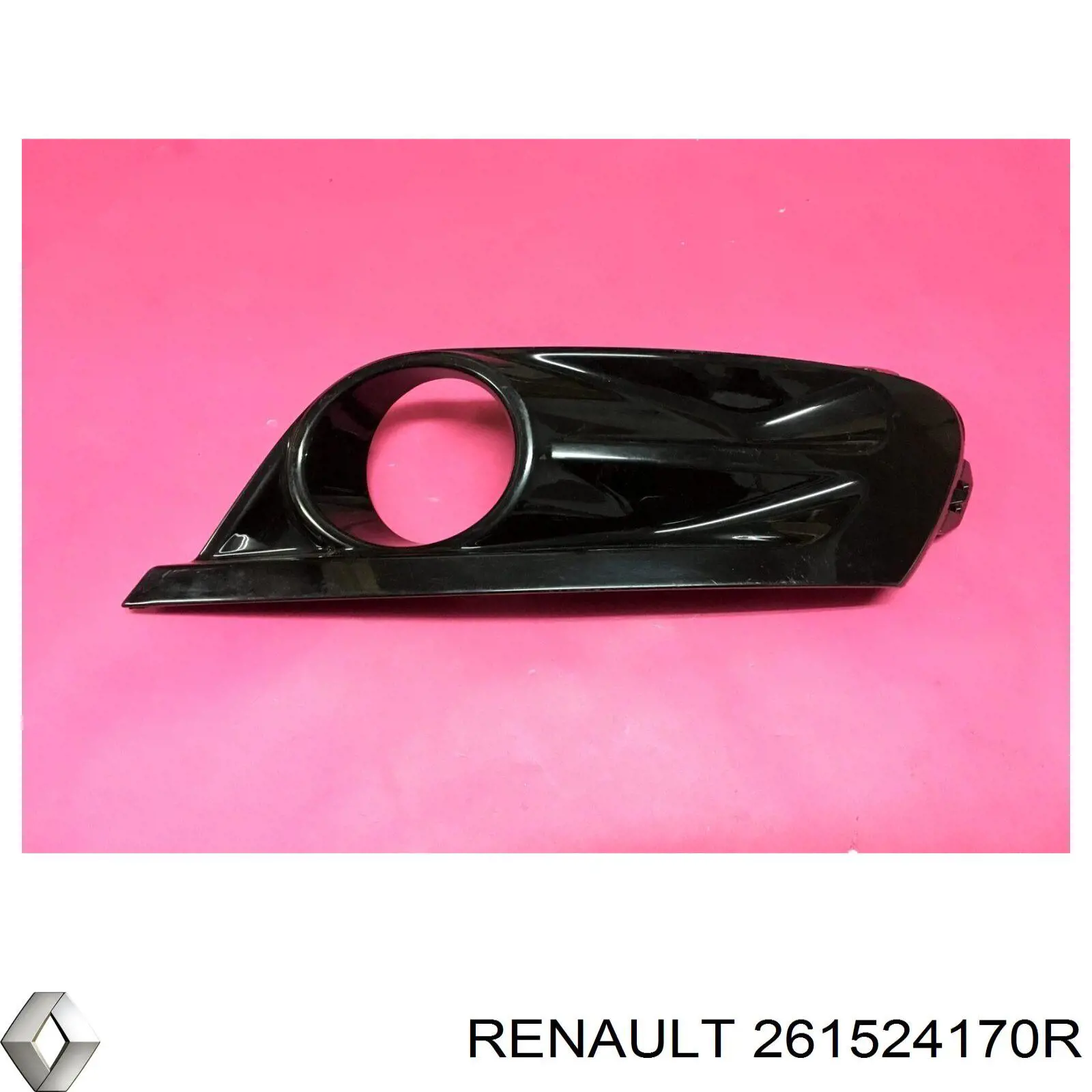 Заглушка/ решітка протитуманних фар бампера переднього Renault Fluence (L3) (Рено Флюенс)