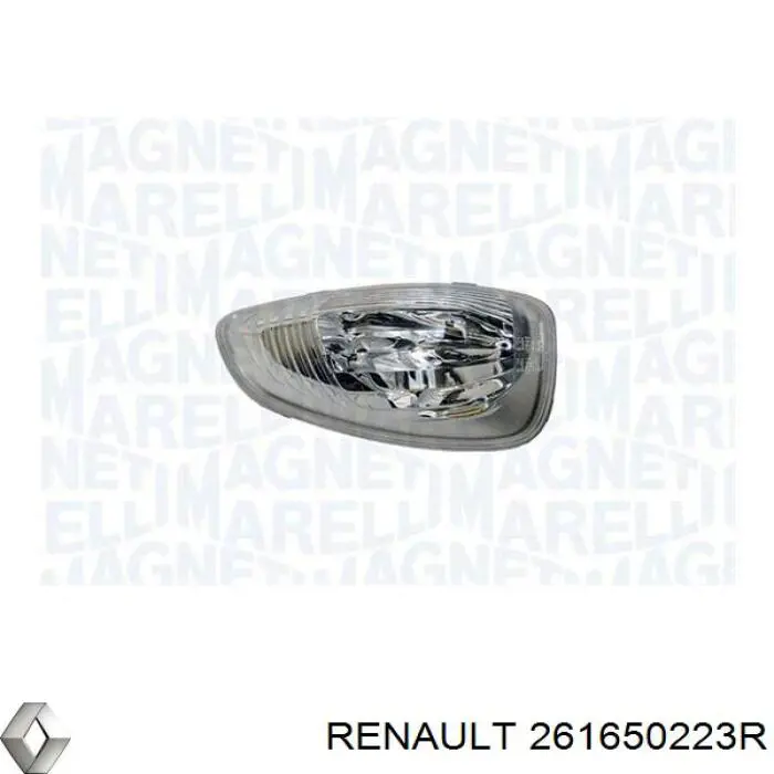 Покажчик повороту дзеркала, лівий Renault (RVI) 261650223R ціна, від 10.61 USD