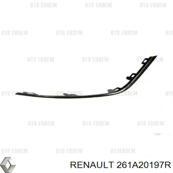 Ободок протитуманки Renault (RVI) 261A20197R ціна, від 34.11 USD