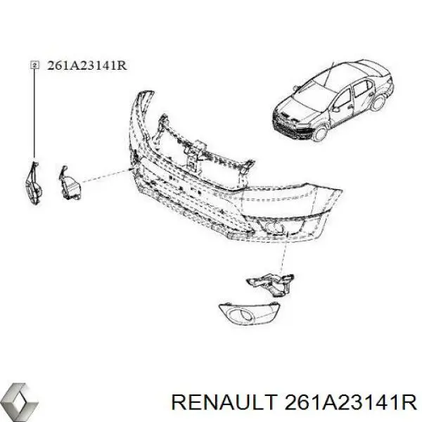 Купити 261A23141R Renault (RVI) 