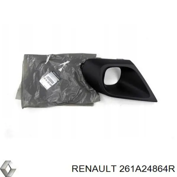 Решітка переднього бампера, права 261A24864R Renault (RVI)