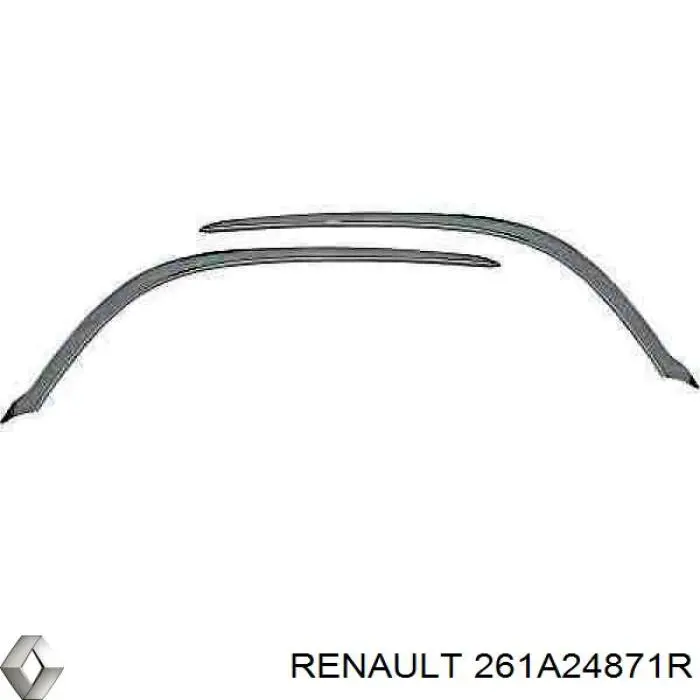 Накладка бампера переднього Renault (RVI) 261A24871R ціна, від 34.76 USD