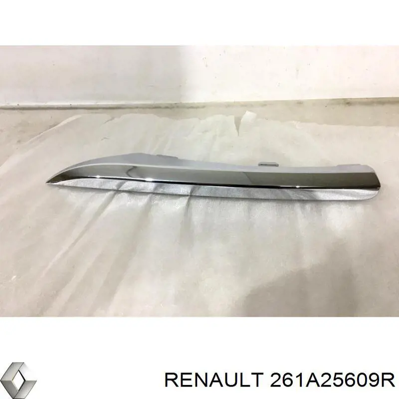 Молдинг переднього бампера, правий Renault (RVI) 261A25609R ціна, від 44.30 USD