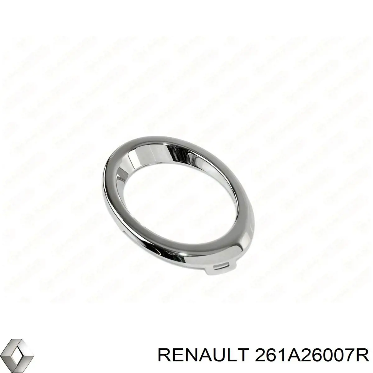 Ободок/окантовка фари противотуманной, правий Renault SANDERO 2 (Рено Сандеро)