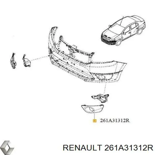 Купити 261A31312R Renault (RVI) 