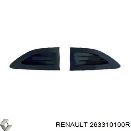 263310100R Renault (RVI) заглушка/ решітка протитуманних фар бампера переднього