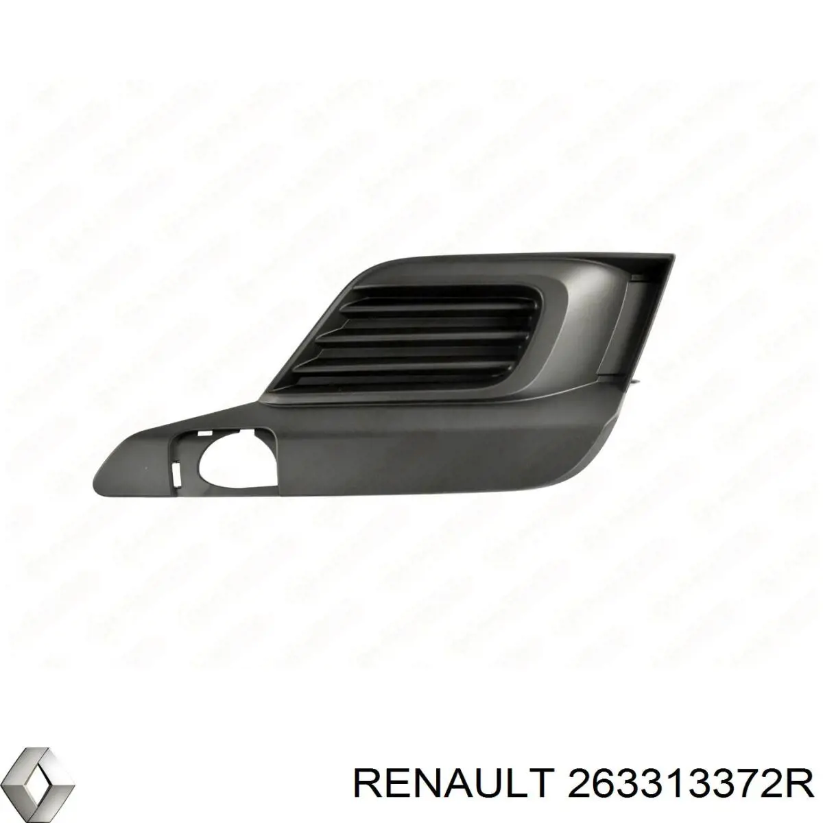 Заглушка/ решітка протитуманних фар бампера переднього, права Renault SANDERO 2 STEPWAY (Рено Сандеро)